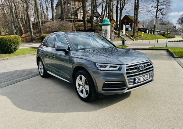 Audi Q5 cena 122800 przebieg: 65000, rok produkcji 2019 z Biała małe 667